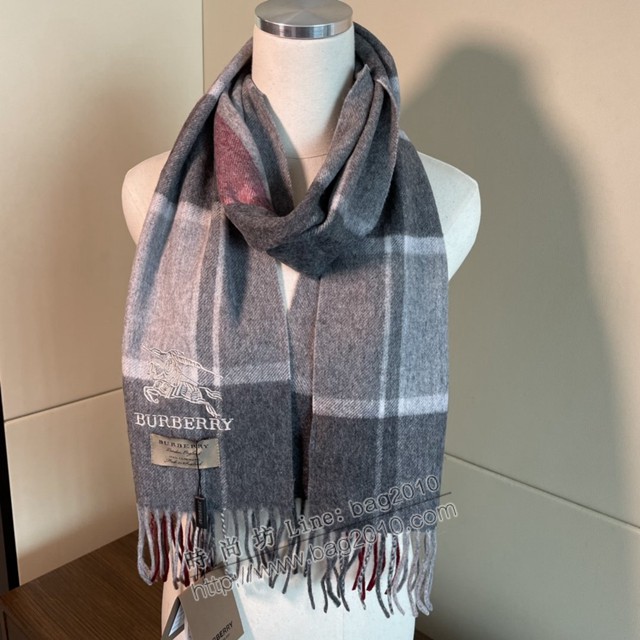 Burberry經典羊絨長巾 巴寶莉2021新款男女款格子圍巾  mmj1495